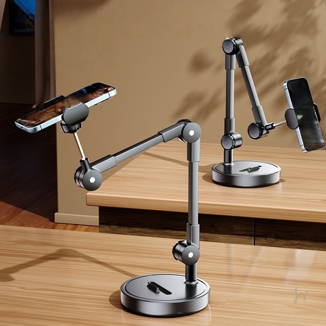 MQ Overhead Desktop Phone Stand for Live Streaming, Food Shooting, Unboxing & Vlog Video Recording