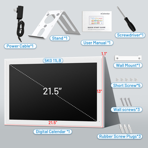 Calendrier numérique pour enfants avec récompenses, 21,5 pouces, compatible Google, ISO, COZI, <span class=keywords><strong>Yahoo</strong></span>, avec plan repas - Product Image 2