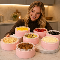 Tube en carton biodégradable de qualité supérieure sur mesure pour cheesecake basque individuel, tube de cuisson en carton alimentaire