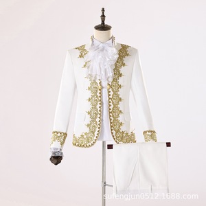 Traje <span class=keywords><strong>de</strong></span> Esmoquin Retro <span class=keywords><strong>para</strong></span> Hombre, Disfraz <span class=keywords><strong>de</strong></span> Príncipe <span class=keywords><strong>para</strong></span> <span class=keywords><strong>Halloween</strong></span>, <span class=keywords><strong>para</strong></span> Representaciones Escénicas - Product Image 2