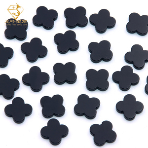 Đá Clover 6mm/8mm/10mm, giá sỉ từ xưởng Dubai, đá Onyx tự nhiên, mã não đỏ, vỏ sò trắng, malachite, đá quý bốn hoa Clover - Product Image 2