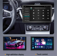 Autoradio Android universel 7/9/10 pouces avec CarPlay sans fil, Android Auto, navigation GPS, caméra embarquée 4K, unité principale montée sur le tableau de bord