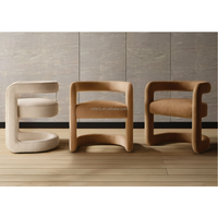 Nouveauté Meubles de luxe Tables de salle à manger Ensemble de 8 tables rondes Table et chaises en bois de chêne massif