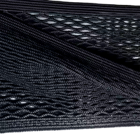 Filet de rangement pour coffre de voiture JIARUI 52x13cm noir, en nylon élastique, organisateur de cargaison avec 4 crochets et 12+ compartiments, haute qualité, durable, pour auto