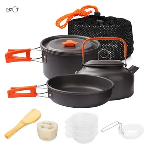 NPOT professional manufacturer kit camping cookware combination