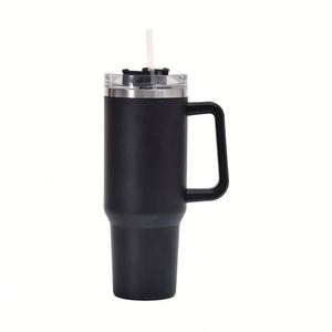 Termo para Auto de Gran Capacidad (40oz) con Asa y Pajita, Diseño Portátil de Acero Inoxidable 304 - Product Image 4