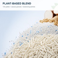 Litière pour chat de qualité supérieure à base de tofu et de manioc, contrôle durable des odeurs, facile à ramasser, marque privée, emballage personnalisé, OEM, ODM, vente en gros