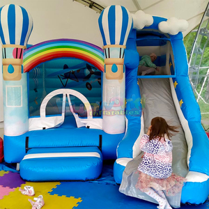 Commercial grade kids chateau gonflable indoor <b>inflatable</b> bounce <b>house</b> flight bouncy castle with slide - Product Image 3