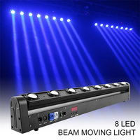 Barre de lumière LED 8x12W RGBW 4-en-1 à tête mobile pour scène, idéale pour bars, DJ, discothèques, soirées, boîtes de nuit, pistes de danse, mariages