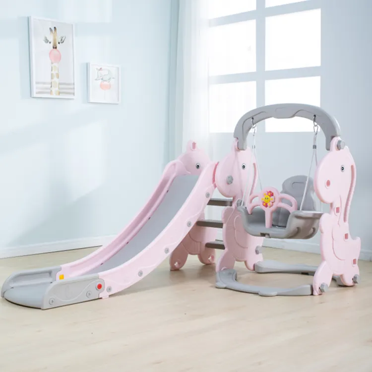 New Baby Slide Toy Indoor Kinder Schaukel Kunststoff Spielplatz Rutschen und Schaukeln