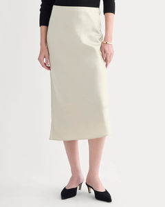 Elegant Beige Ladies' Casual <b>Skirt</b>-Factory Customized logo High Quality Satin Fabric casual <b>skirt</b> <b>for</b> <b>women</b> - Product Image 2