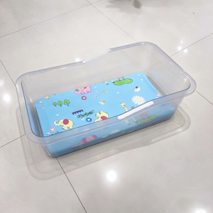 Bassin de <span class=keywords><strong>bain</strong></span> transparent en plastique ABS pour nouveau-né, 46x81cm, léger (2,9kg), pour hôpital, couveuse et salle d'accouchement - Product Image 1