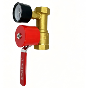 Vanne d'essai pour inspecteur de sprinkler en laiton K80 avec manomètre, vanne d'essai d'eau terminale DN25 de 1 pouce pour système d'incendie - Product Image 5