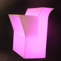 Comptoir de bar moderne à LED pour la maison, mobilier d'extérieur pour mariages et événements, en plastique rotomoulé pour hôtels
