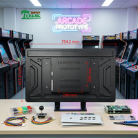 Monitor de Pantalla Táctil LED con Luz de Neón Editable para Máquinas de Habilidad y Juegos de Arcade, Pantalla de 32 Pulgadas