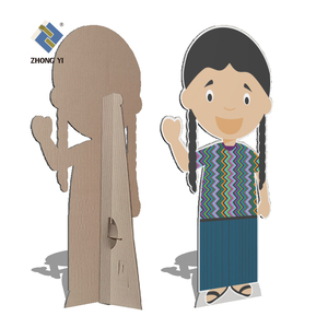 Figura de personaje de dibujos animados grande o pequeño, personalizado, papel de impresión, recorte con parte trasera blanca
