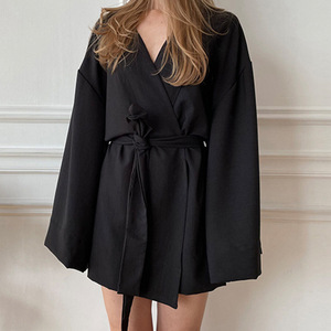 Set di Vestaglie Casual <span class=keywords><strong>da</strong></span> Donna in Lino, Raso <span class=keywords><strong>e</strong></span> Cotone Waffle, Kimono Oversize <span class=keywords><strong>e</strong></span> <span class=keywords><strong>Vestaglia</strong></span> <span class=keywords><strong>da</strong></span> Damigella, Abbigliamento <span class=keywords><strong>da</strong></span> <span class=keywords><strong>Notte</strong></span> - Product Image 5