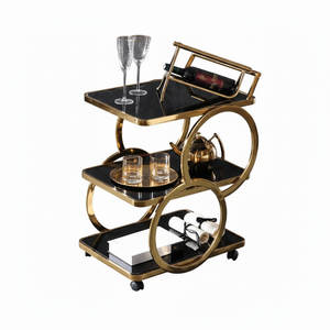 New Arrival Decorative Handmade 3 Tier Serving Trolley for Home Decoration and Hotels and Restaurants Use - Product Image 1