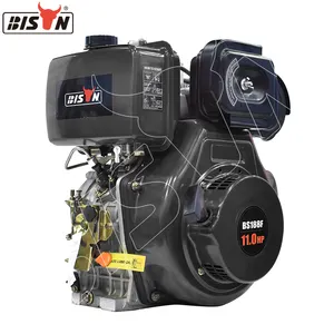 Bison 188f motor elétrico, cilindro único de 4 tempos 450cc 9hp 10 hp motor diesel