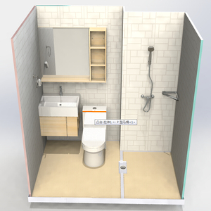 La casa dello studente ha usato l'<span class=keywords><strong>unit</strong></span>à modulare completa prefabbricata delle stanze di doccia del bagno di SMC 1420 anche per la casa del contenitore e la casa d'acciaio leggera - Product Image 2