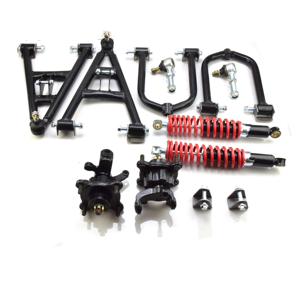 350mm Suspension Swing Arm Upper/Lower Steering Knuckle Spindle Wheel Hub Fit For DIY Buggy Electric ATV UTV Parts
