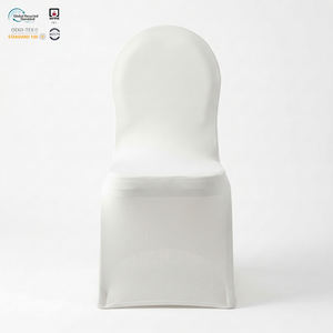 Funda Elástica para Silla de Hotel, Color Azul Marino, Ecológica, de Instalación Rápida, Ajustable, Personalizable, para Eventos y Bodas - Product Image 1