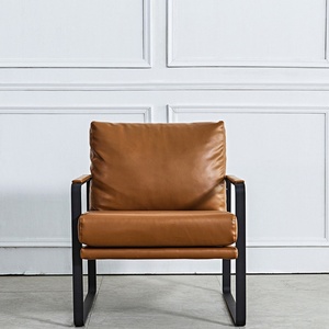 Fabricants de canapés de bureau modulaires inclinables en tissu avec pieds en métal nordique, meubles en cuir véritable - Product Image 5