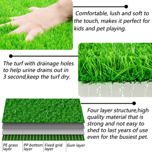 Grand chien toilette Pet Loo réutilisable chien herbe <span class=keywords><strong>pipi</strong></span> Pad lavable chiot chien chiot pot tapis d'entraînement avec plateau - Product Image 5