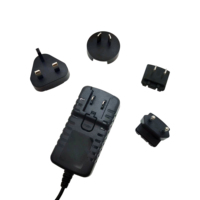 Chuangkesheng EU/US/AU/UK 12V 2.5A enchufe múltiple 30W 12V 2.5A adaptador de viaje internacional rápido Aebi 12V