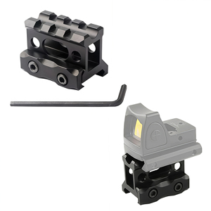 Adaptateur de hauteur MultiSlot 3 positions 20 mm en alliage d'aluminium léger anodisé noir mat pour l'extérieur - Product Image 6