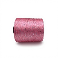 Fil de coton à paillettes de 3 mm, tendance, luxueux et élégant, pour le crochet de pulls, bonnets, écharpes, châles, robes et manteaux