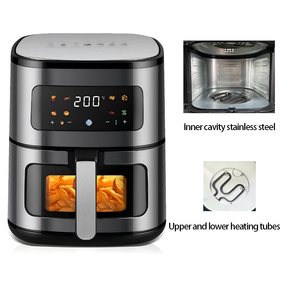 Freidora de Aire Digital de Gran Capacidad (6.5L) para <span class=keywords><strong>Cocina</strong></span> Saludable, de Acero Inoxidable, 1500W, con Pantalla Táctil, Horno Eléctrico - Product Image 2