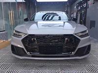 Grille avant en nid d'abeille de haute qualité pour Audi A7/A7L, en fibre de carbone noire, pour Audi A7/A7L 2019-2025