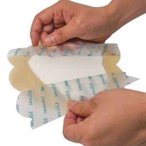 Vendaje de espuma de silicona para heridas con borde, sacro, úlceras por presión, almohadilla de vendaje adhesivo para úlceras, altamente absorbente, - Product Image 6
