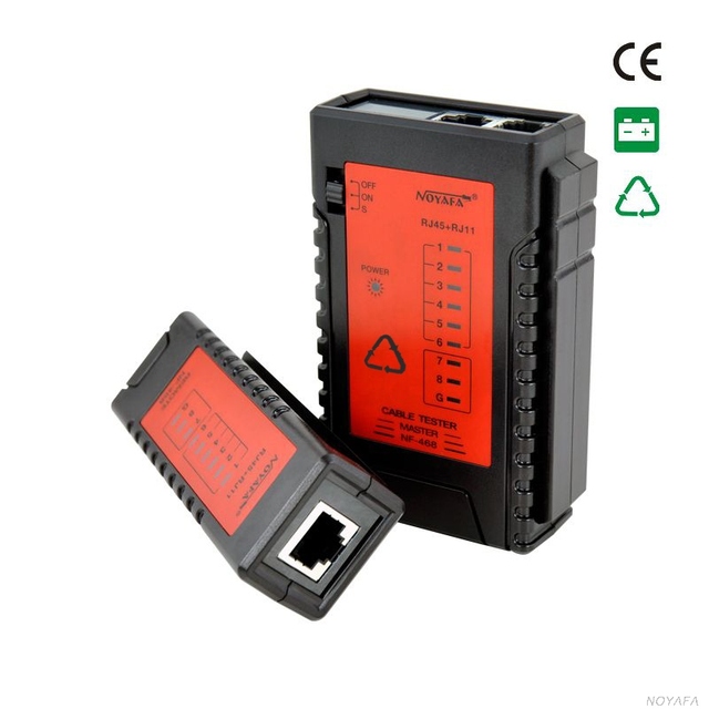 NF-468 Network Cable Tester RJ45/RJ11 Cable Cat-5/Cat-6 UTP Wire Line Tester NetWork Tool Multifunctional Automatic Test