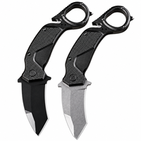 Couteau pliant en acier Nightmare 8Cr13MoV, manche en aluminium, double verrouillage de sécurité, couteau de poche tactique, outil de survie et de sauvetage EDC pour le camping