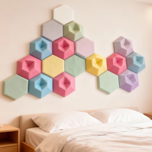 แผ่นดูดซับเสียงแผ่นฉนวนกันเสียงสำหรับสตูดิโอสัตว์เลี้ยงแผ่นผนังดีไซน์3D - Product Image 3