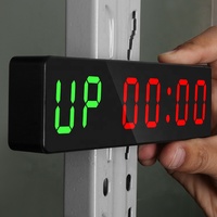 Chronomètre numérique magnétique à piles Jhering, très vendu, pour la douche, la cuisine, la table, la salle de sport, affichage de l'heure, minuterie