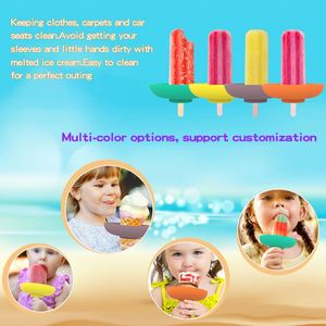 BPA-Free Eco-Friendly <b>Silicone</b> Ice Cream Cone Mold Summer Anti-Mess & Reusable Kids' Cone Holders Sustainable <b>Tool</b> - Product Image 5