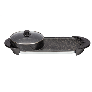 Griglia Elettrica Multifunzionale 3 in 1 per Interni con Rivestimento Antiaderente Senza Fumo con Pentola Autoriscaldante - Product Image 1