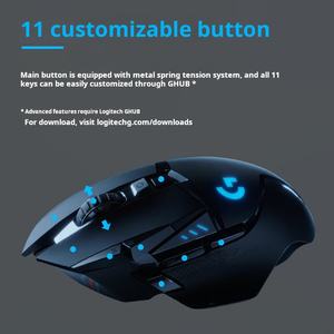 <span class=keywords><strong>Logitech</strong></span> <span class=keywords><strong>เมาส์</strong></span>สำหรับเล่นเกมแบบมีสายสำหรับ G502hero <span class=keywords><strong>เมาส์</strong></span>502เครื่อง eSports กินแมโครไก่ CS การเขียนโปรแกรมอุปกรณ์ต่อพ่วง - Product Image 5