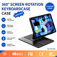 Clavier Blue Tooth Rechargeable sans fil pour iPad Pro 12.9 pouces étui pour tablette arabe espagnol hébreu français portugais italien