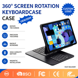 Tastiera del dente blu senza fili ricaricabile per <span class=keywords><strong>iPad</strong></span> <span class=keywords><strong>Pro</strong></span> <span class=keywords><strong>12.9</strong></span> pollici Tablet caso arabo spagnolo ebraico francese portoghese italiano - Product Image 1