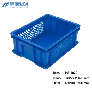 โรงงาน HAOSEN ขายดี กล่อง HM29 ยี่ห้อ <span class=keywords><strong>Fuji</strong></span> ผลิตจาก HDPE เป็นมิตรกับสิ่งแวดล้อม วางซ้อนกันได้ ตาข่ายพลาสติก แข็งแรง ทนทาน ใช้งานได้ดี - Product Image 2