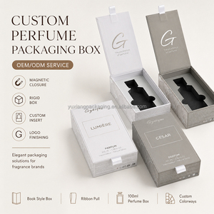 Caja de Regalo de Perfume de Cartón Vacía de Lujo Personalizada con <span class=keywords><strong>Cinta</strong></span>, Empaque Rígido para Fragancias, Directamente del Fabricante - Product Image 4