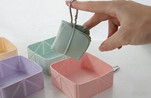 Tazón Plegable de Silicona para Mascotas, Gran Capacidad de 500 ml, Tazón Cuadrado para Comida y Agua para Perros, Tazón de Viaje para Alimentar - Product Image 6