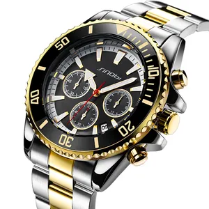 OEM Watches Custom Logo UNISEX Stainless Steel Business Watches With Calendar Luxury MAN waterproof Watch Quartz