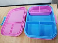 Große, beheizbare, auslaufsichere, BPA-freie, mikrowellengeeignete Lebensmittelbehälter-Bento-Lunchbox mit Plastikdeckel