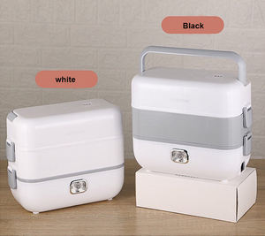 Dmwd — boîte à lunch chauffante en étain pour étudiants, outil de cuisson à la vapeur bureau, appareil à double couche, 2020 - Product Image 4