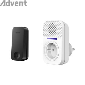 กริ่งประตูไร้สายอัจฉริยะ กริ่งประตูไร้สายพร้อมปลั๊กเสียบผ่านเต้ารับ ระยะทาง 150 เมตร กริ่งประตูพร้อมเสียงเพลง 32 เสียง กริ่งประตูเพื่อความปลอดภัย - Product Image 2